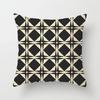 Geometric Black and White Striped Printed Pattern Cushion Cover for Home Living Room Sofa Decorative Pillowcase