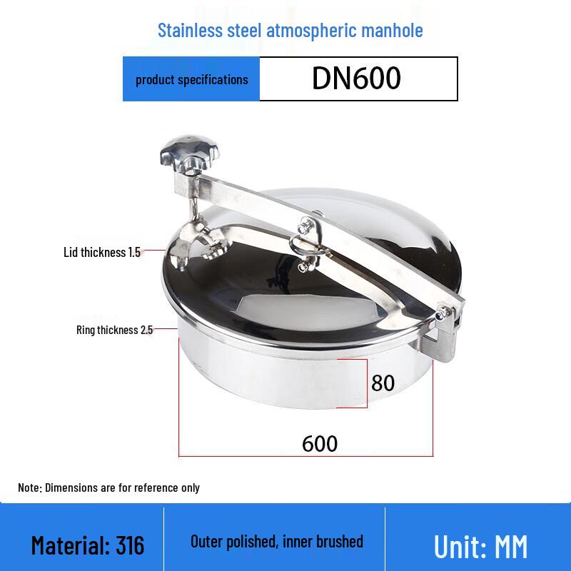 Stainless Steel Sanitary Manhole Cover