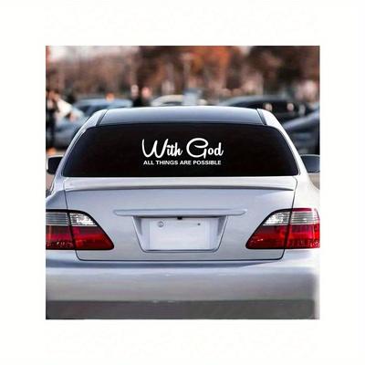 Pegatina para Coche, Modelado de Metopa de Escritorio para Coche, Calcomanías para Ventana de Motocicleta, Clásico Cristiano, Carreras de Coche, Camión, Accesorio para Portátil