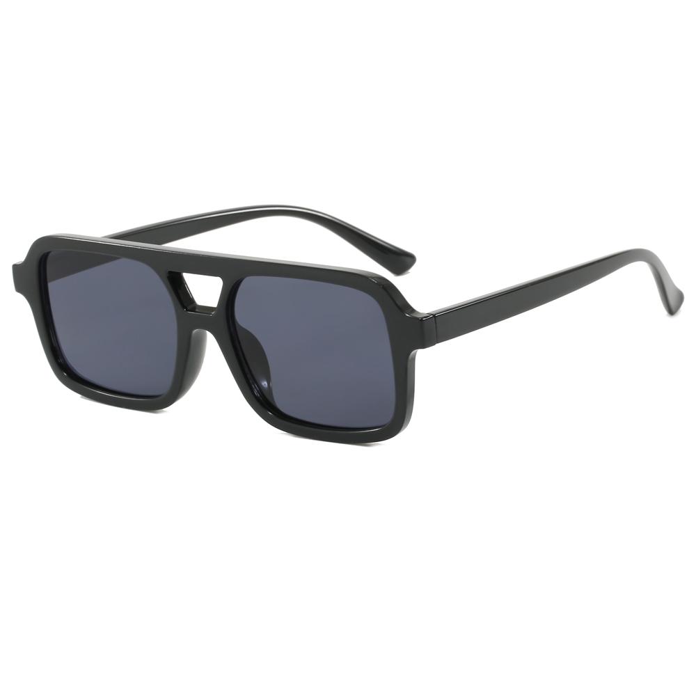 Superhot Eyewear 36761 Fashion 2024 Square Double Bridge Flat Top Shades Sunglasses