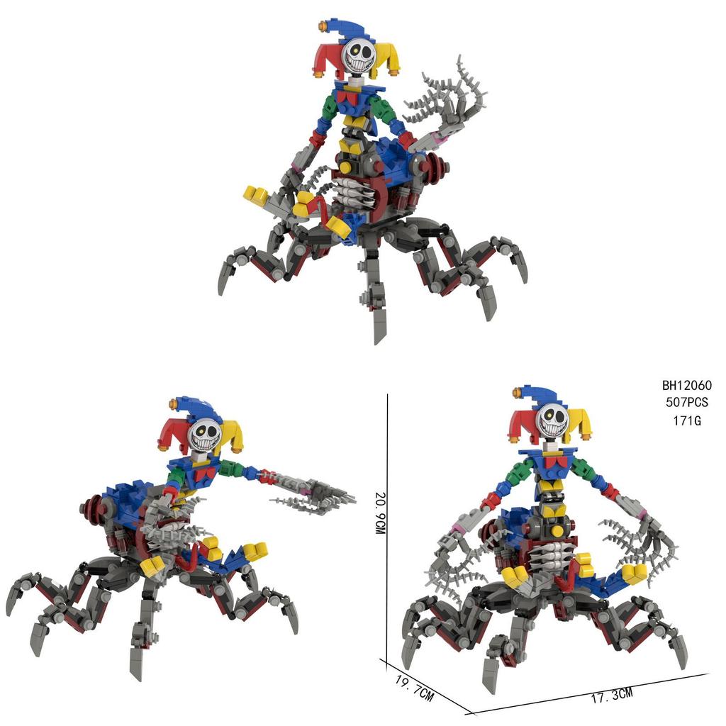 Poppy Playtime Der Prototyp Clown Spinne Bausteine Set DIY Spielzeug für Kinder und Sammler