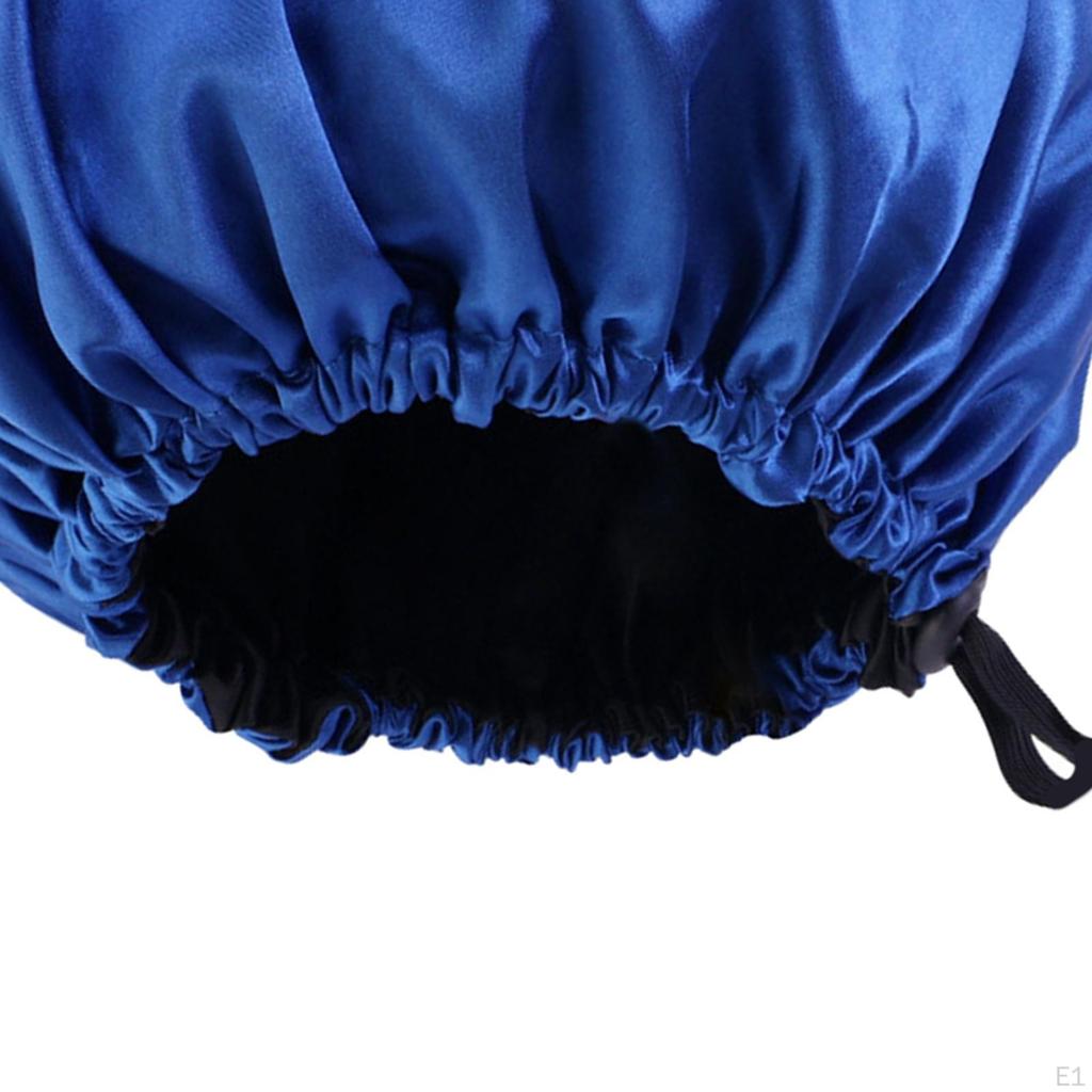 Satin Bonnet Head Wear Adjusting Night Sleep Hat for Bath Long Straight Hair