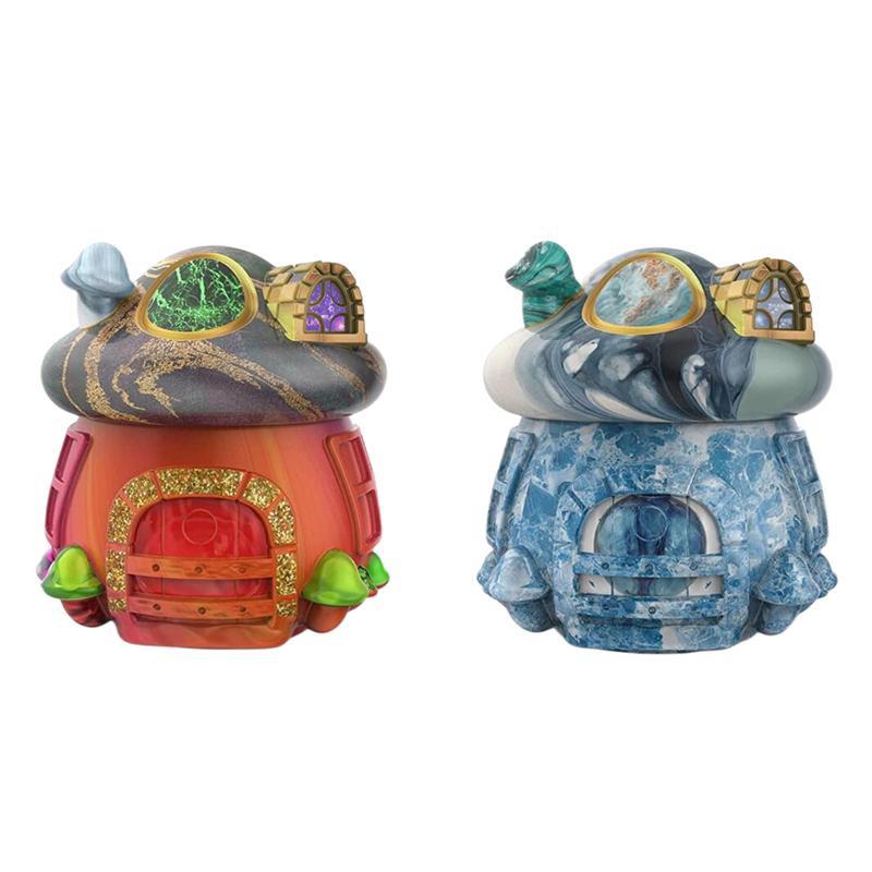 DIY Mushroom Jar Molds Sets for Resin Casting Household Three Dimensional Decoration Mushroom Storage Box
