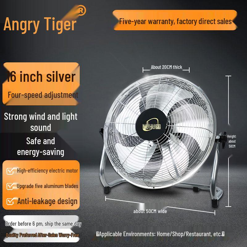 Leistungsstarker Acht-Gang Industrie-Boden- und Standventilator für den Heim- und Schreibtischgebrauch