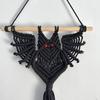 Hat Hanger Gothic Style Halloween Bat Shape Easy Installation Wall Mounted Cloak Rack Hand-Woven Baseball Cap Holder