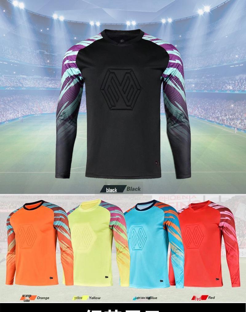 Anti-collision Goalkeeper Training Set: Long Sleeve Football Uniform for Adults and Children