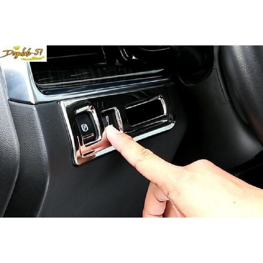 For Cadillac XT6 - Chrome Steel Hand Brake Button Frame Cover Trim New