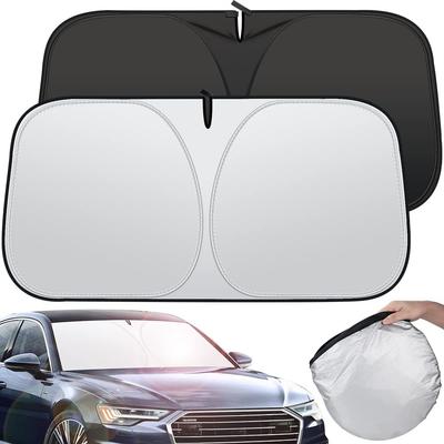 Automatisch faltbarer Sonnenschutz Windschutzscheiben-Visierabdeckung Auto Frontscheiben-Sonnenschutz UV-Schutz Sommer-Styling Zubehör