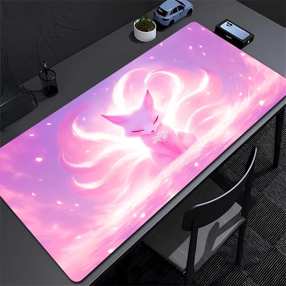 Neon Fox Large Gaming Mouse Pad Waterproof Antislip Nonslip Desk Mat