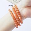 Runya Crystal 7A Grade Sunstone & Orange Moonstone Round Bead Bracelet - Natural Loose Spacer Beads