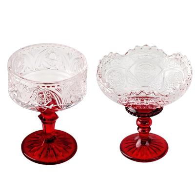 Footed Puddings Goblet Cup Crystal Glass Ice Cream Dessert Serving Bowl For Daily Use And Holiday Parties Supplies