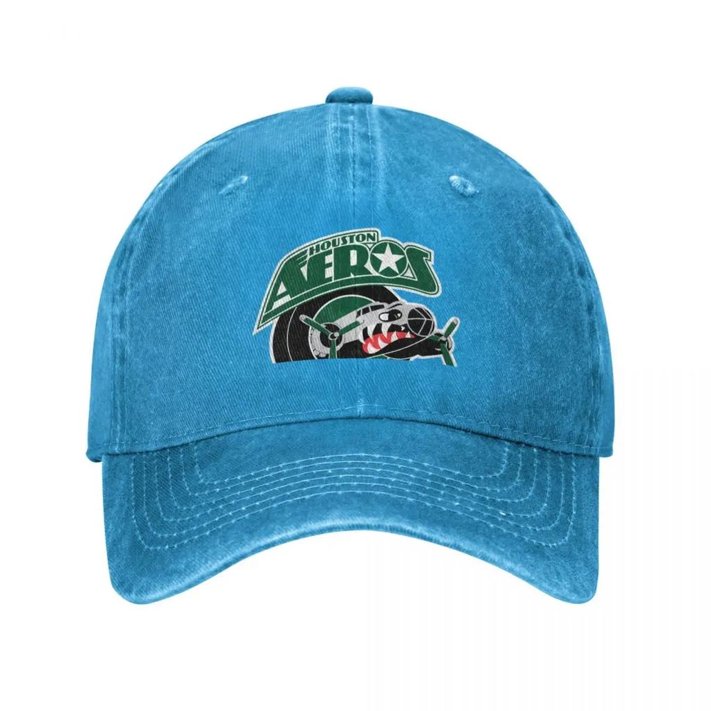 Houston Aeros Classic TShirt Baseball Cap Christmas Hat Wild Ball Hat Hat Luxury Brand Party Hats For Women Unisexs