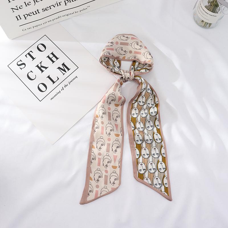 100cm*7cm Summer long fashion female small scarf scarves female flowers hair ribbon hairband women skinny scarf women