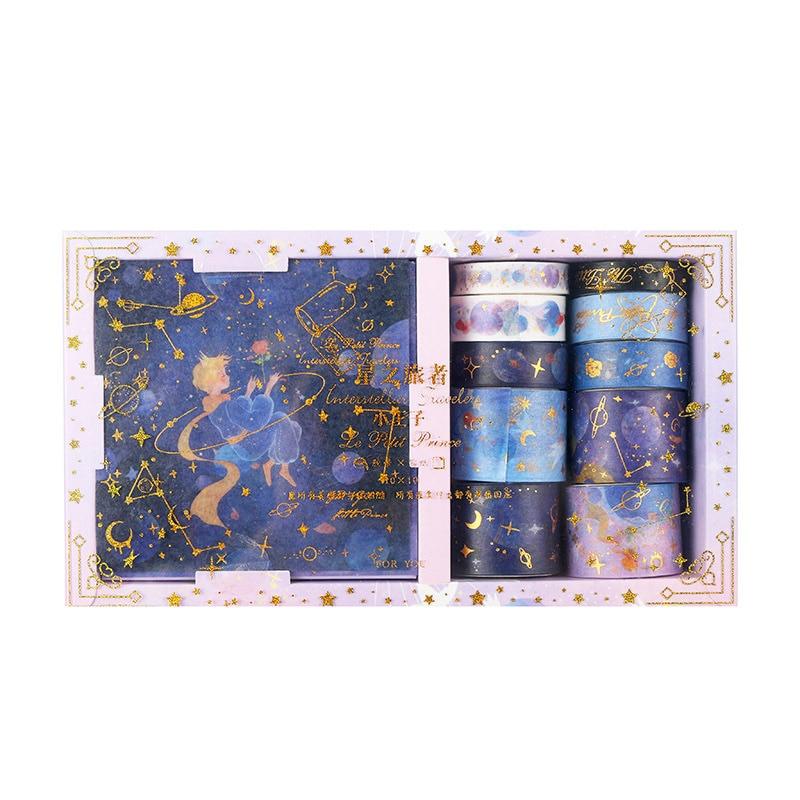 20 Pcs/Box Le Petit Prince Space Travelling Washi Tape Set Galaxy Adhesive Tape DIY Scrapbooking Sticker Label Masking Tape Gift
