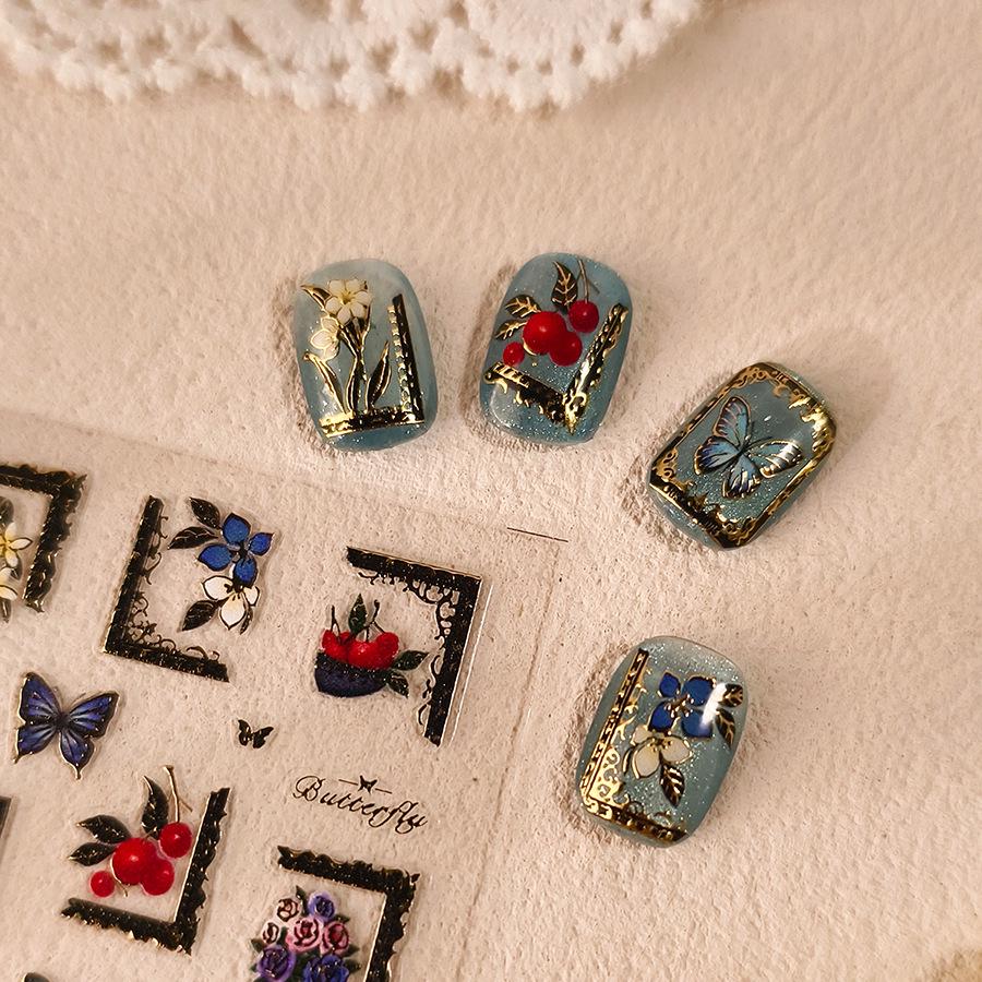 

Ferro M-895 Embossed Butterfly Nail Art Hot Stamping Jelly Series