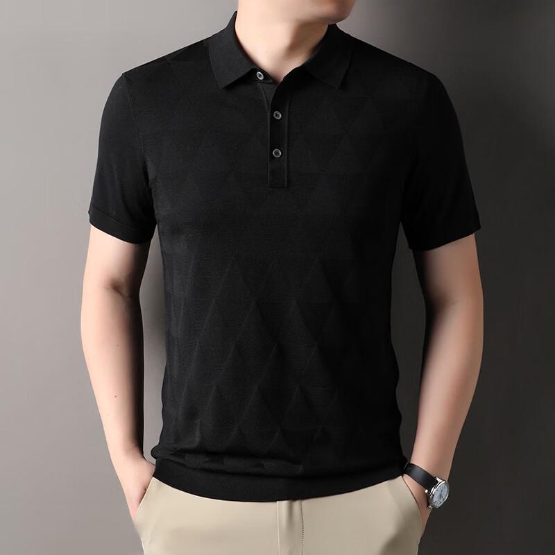 IMAGINEX Men s Business Casual Knit Short Sleeve T-Shirt IM26C022 S