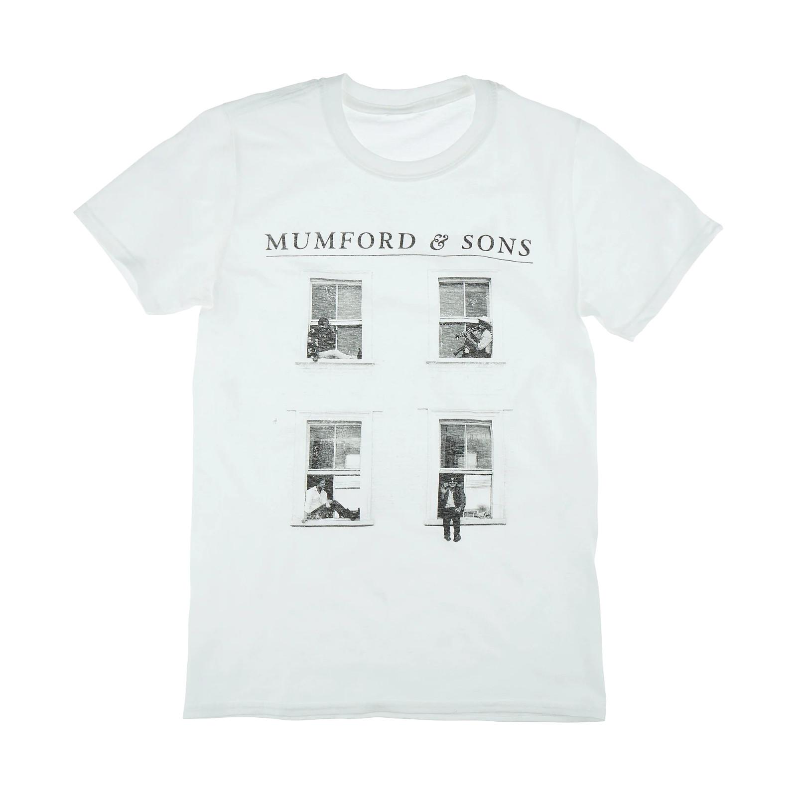 New Popular Mumford & Sons White T-Shirt Cotton Full Size XXL