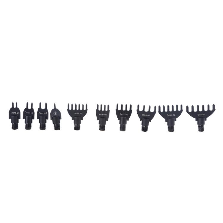 1/2/4/6 Prong Lacing Stitching Punch Leather Craft Tools 10-Piece Replaceable