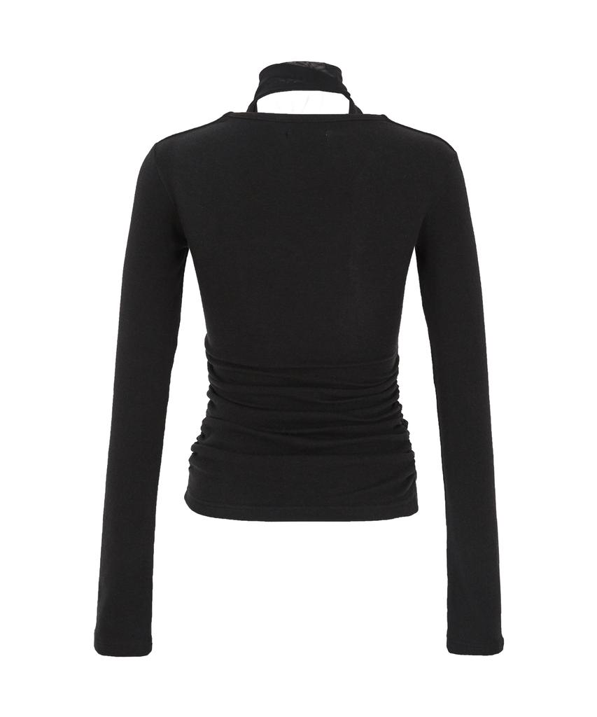 ILLIGO Shirred Bolero Top Black