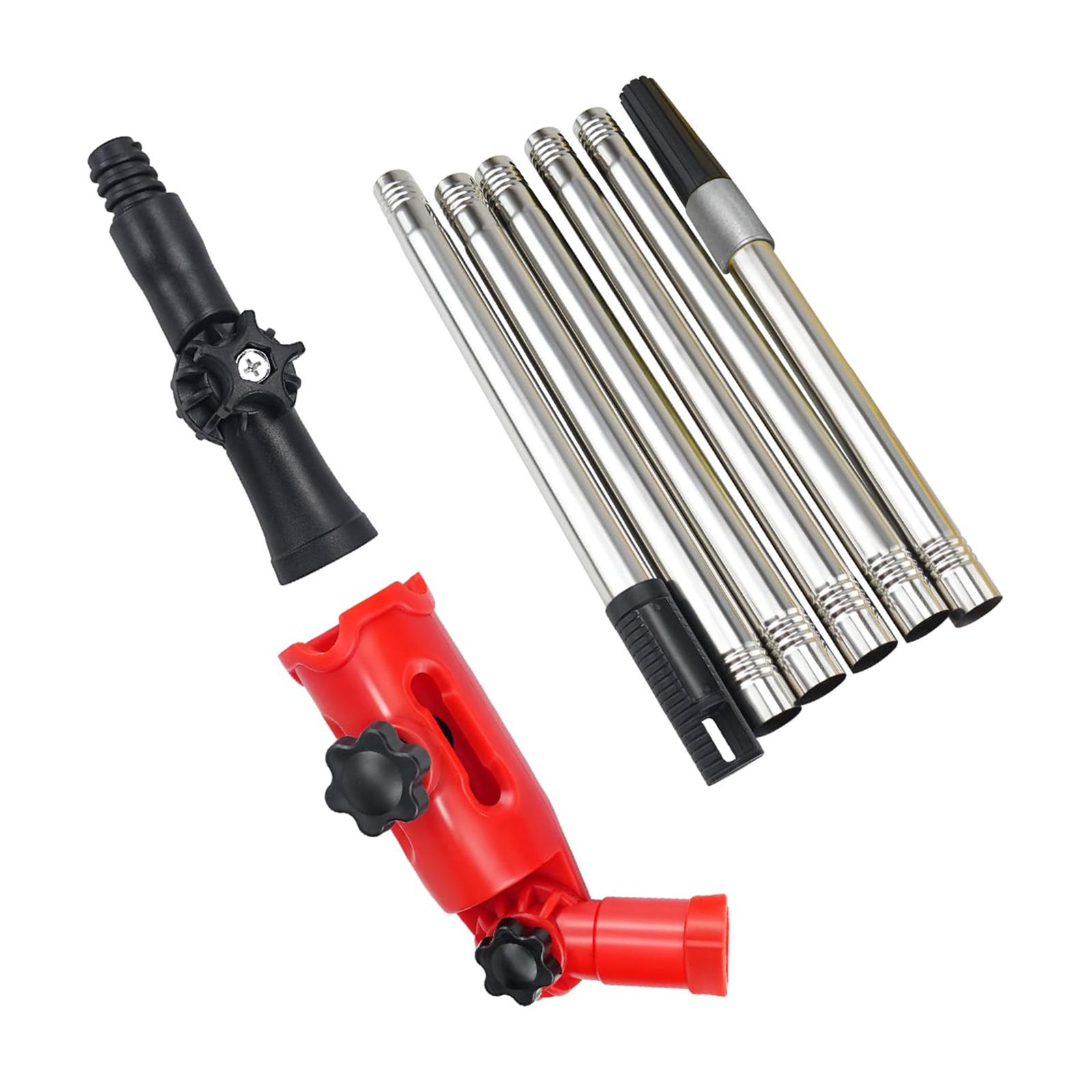 

Сверхпрочный инструмент для очистки водостоков с 2 регулируемыми адаптерами длиной 1,7 м. Подходит для крышных водостоков, удаления листьев и мусора.