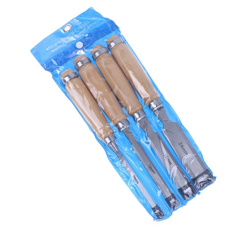 

Набор стамесок для резьбы по дереву 6/12/18/24 мм, 4 шт., профессиональный для деревообработки, с эргономичными инструментами для резьбы по дереву, вспомогательные инструменты для DIY B