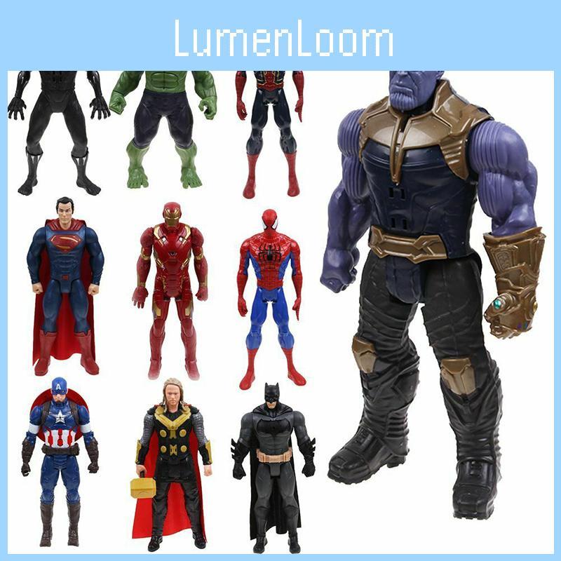 Atemberaubende Avengers Infinity War Hulk Spiderman Thanos 12" Tönende Leuchtfigur Spielzeug Ideales Geschenk für Superhelden-Enthusiasten