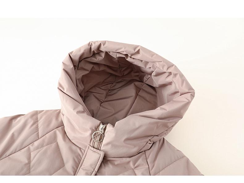 Mom's Winter Hooded Cotton Jacket for Middle-Aged and Elderly Women - Plus Velvet, Thickened, Warm, Ideal for 50+.