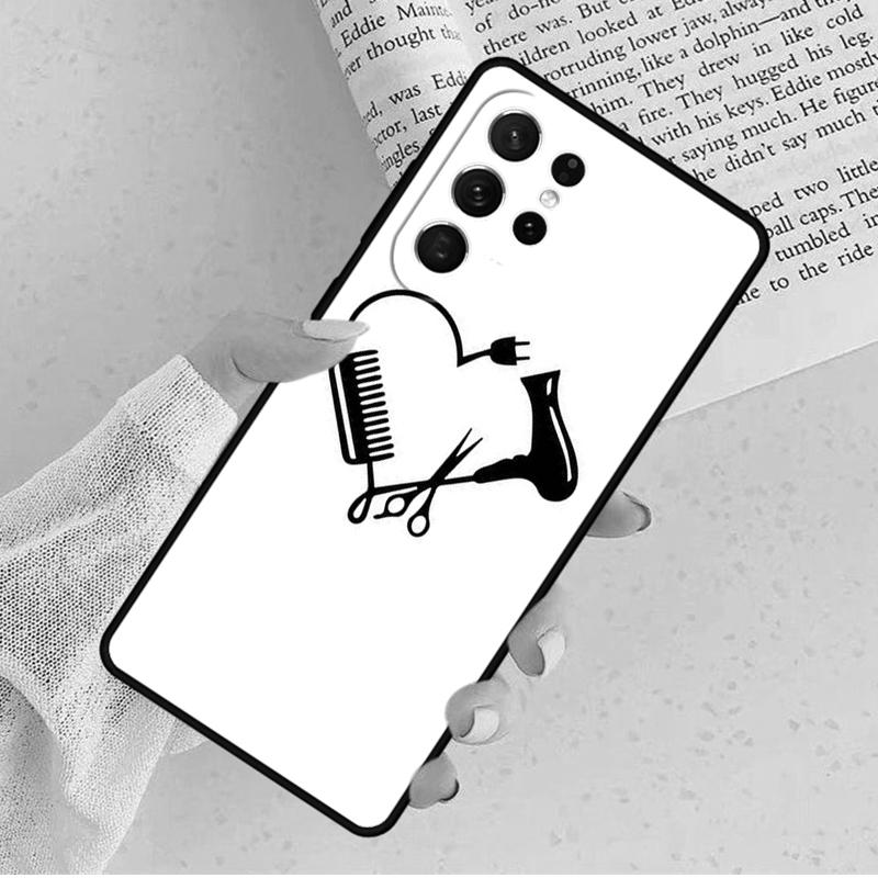 Barber Shop Hair Stylist Salon Phone Case For Samsung Galaxy S25 S23 S30 S8 S21 S20 FE S24 S22 Note 10 20 Plus Lite Ultra