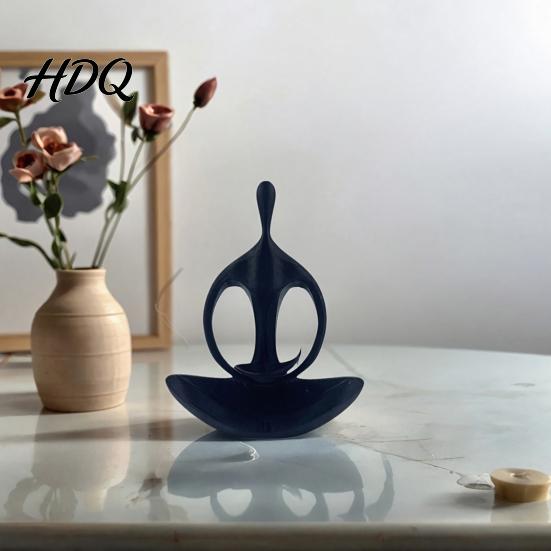 Modern Abstract Ornament Minimalist Zen Humanoid Sculpture Ornament 3D Printed Figurine