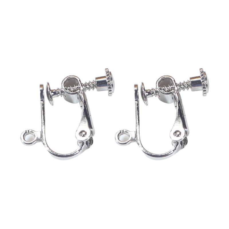 [One Pair] Jewelry Accessories, Screw Clips, Ear Clips, Handmade Diy Earrings, Painless And Pierced Ear Clips, Accessories