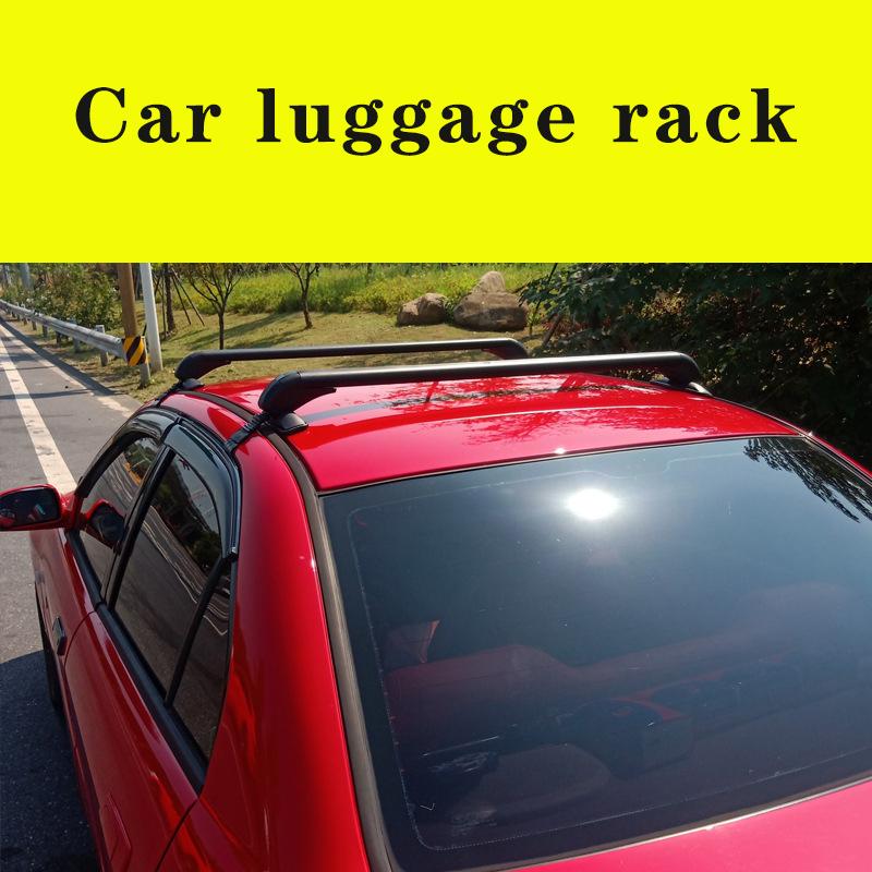 1 Pair Universal Vehicle Car Roof Mounting Rack Rail Bar Black Aluminum Luggage Carrier with Lock Top Car Rack Modification Part