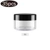 3/5/10/15/20g Cosmetic Jars 20/35pcs Black Small Plastic Makeup Pot Jar Pink Refillable Transparent Sample Bottles for Lip Blam