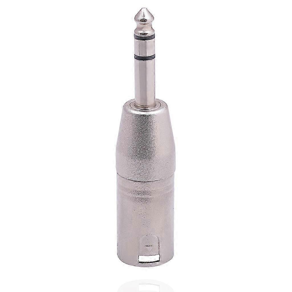 Male 1/4-inch 6.35mm To Male 3-Pins XLR Audio Adapter Stereo Jack Connector 25-26