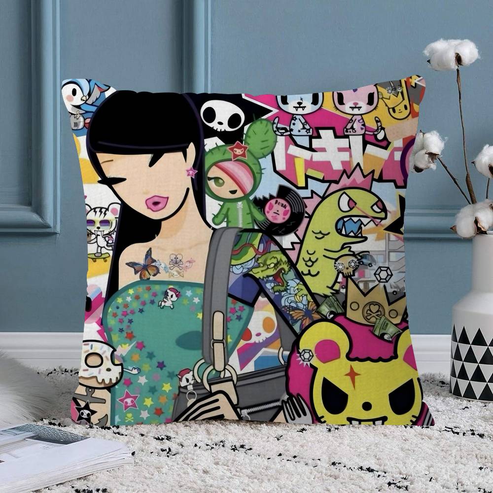 Cartoon Art Kawaii townTokidokiinside Pillow Anime Pillow Sofa Bed Head Pillow Cover Cushion Cover Fashion