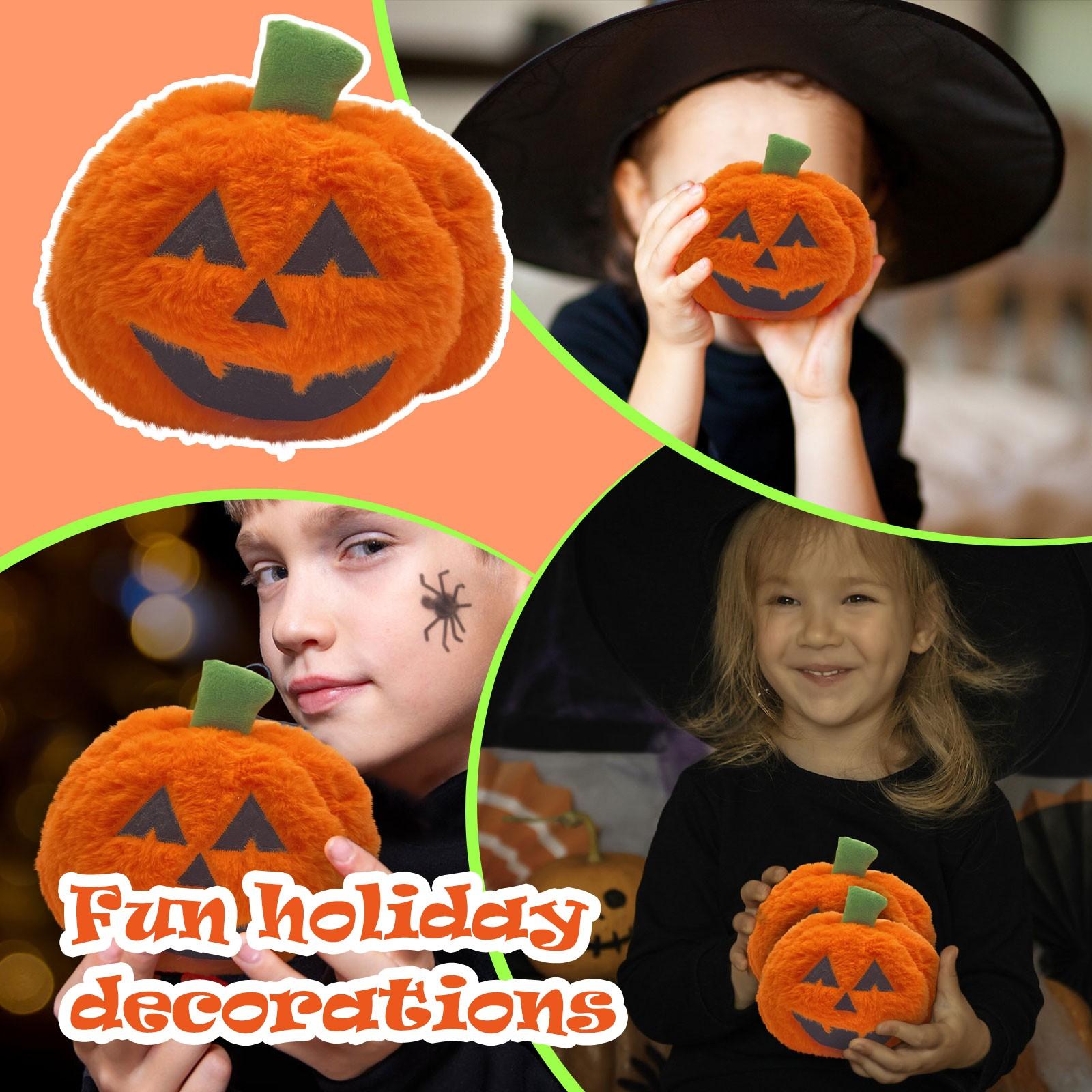 

Ткань Хэллоуин Тыква Ткань Тыква Плюшевый Мишка Вельвет Многоцветный Фестиваль Украшение Тыква One Size