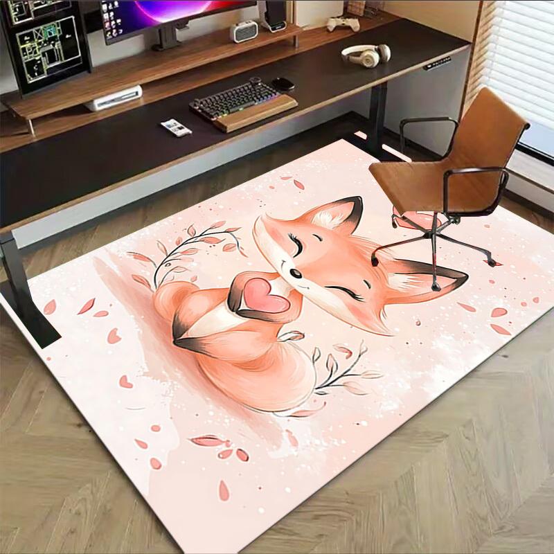1pc fox heart Carpet Office Rug Outdoor Mat Home Decor Area Carpet Festival Gift