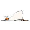 Cute Small White Goose Car Sticker Matte Non Fading Removable Decal for Laptop Water Bottle Luggage Notebook Decor
