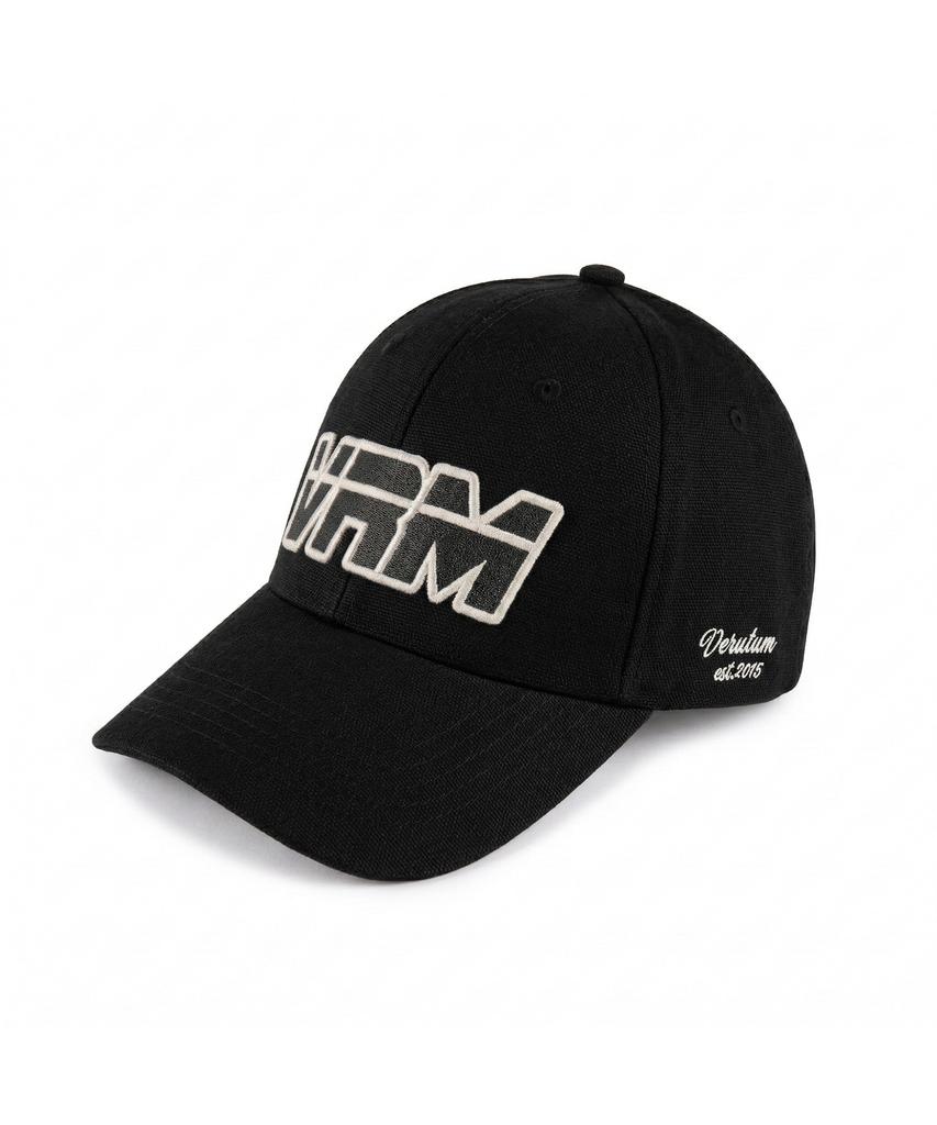 VERUTUM Vrm Applique Logo Pigment Ball Cap Black