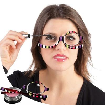 Lupenbrille Rotierende Make-up-Lesebrille Faltbare Brillen für Frauen Kosmetik Allgemein