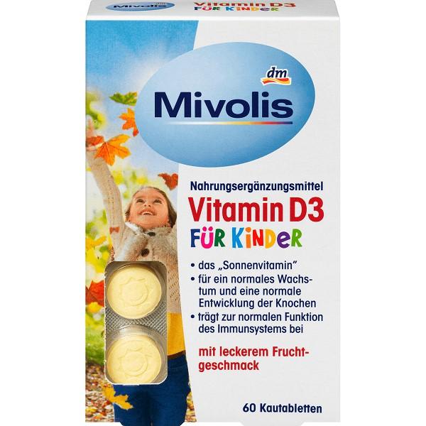 DM Mivolis Kinder Chewable Vitamin D3 60St