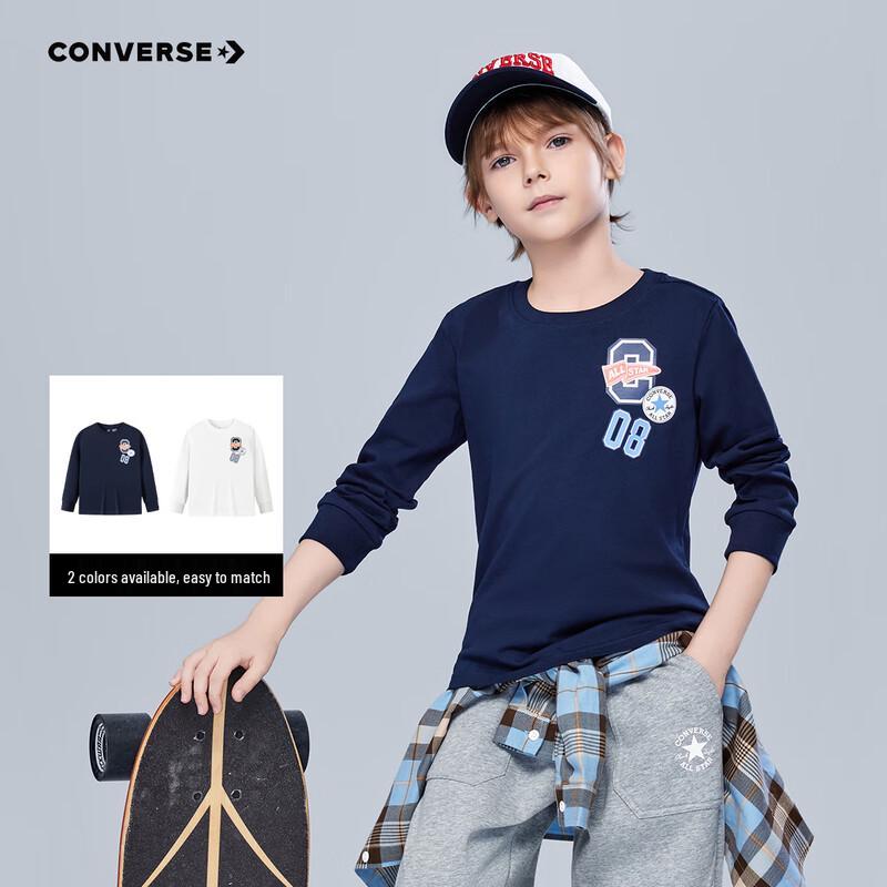 Converse Kids Pure Cotton Printed Long Sleeve T-Shirt