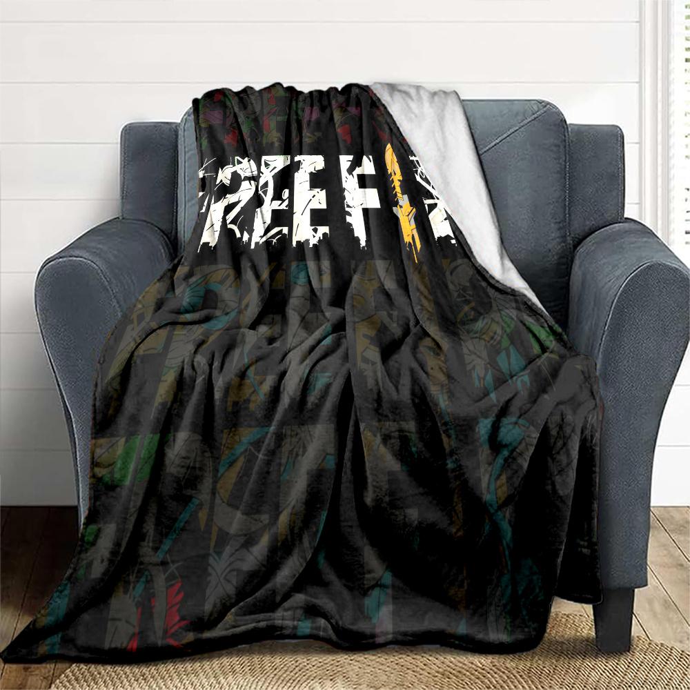 Free Fire Flannel Blanket, High quality Comfortable for All Seasons, Home Decor, Warmth and Comfort