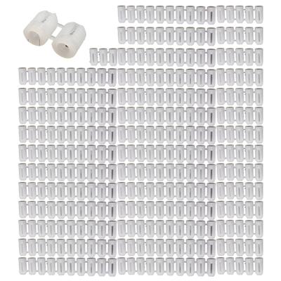Pack of 900 Small Expansion Plugs 5mm White Plastic Anchors Accessory for Secure Fastening In Various Wall Materials
