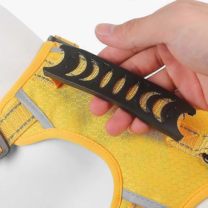 Breathable Pet Dog Harness Reflective Puppy Safety Vest with Control Handle - Orange S