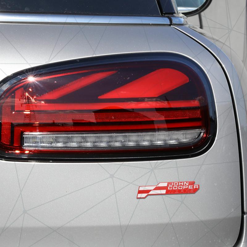 3D Auto Metal 2025 JCW Grille Badge Car Rear Trunk Emblem Sticker Decor For Cooper S F66 F65 F67 Aceman Clubman U25 J01 J05