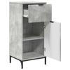 Bathroom Furniture Set with Shelf 3 Pcs Concrete Grey Particleboard