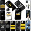 Airplane Pilot Epaulette Casing Phone Cover for Xiaomi Redmi Note 12 11 10 Pro 10A 10C 12C 14C A4 Note12 5G Soft Case