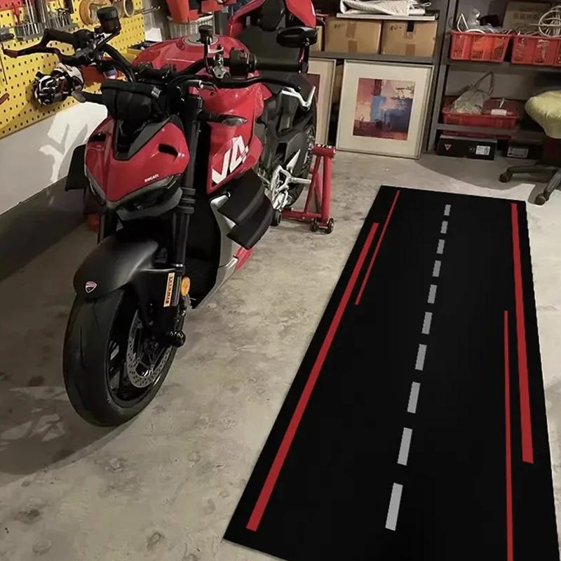 Tappeto per Moto Tappetino per Garage Racing Cool Moto Display Tappetino per Esposizione Moto Stanza Antiscivolo Tappeto Decorazione Casa