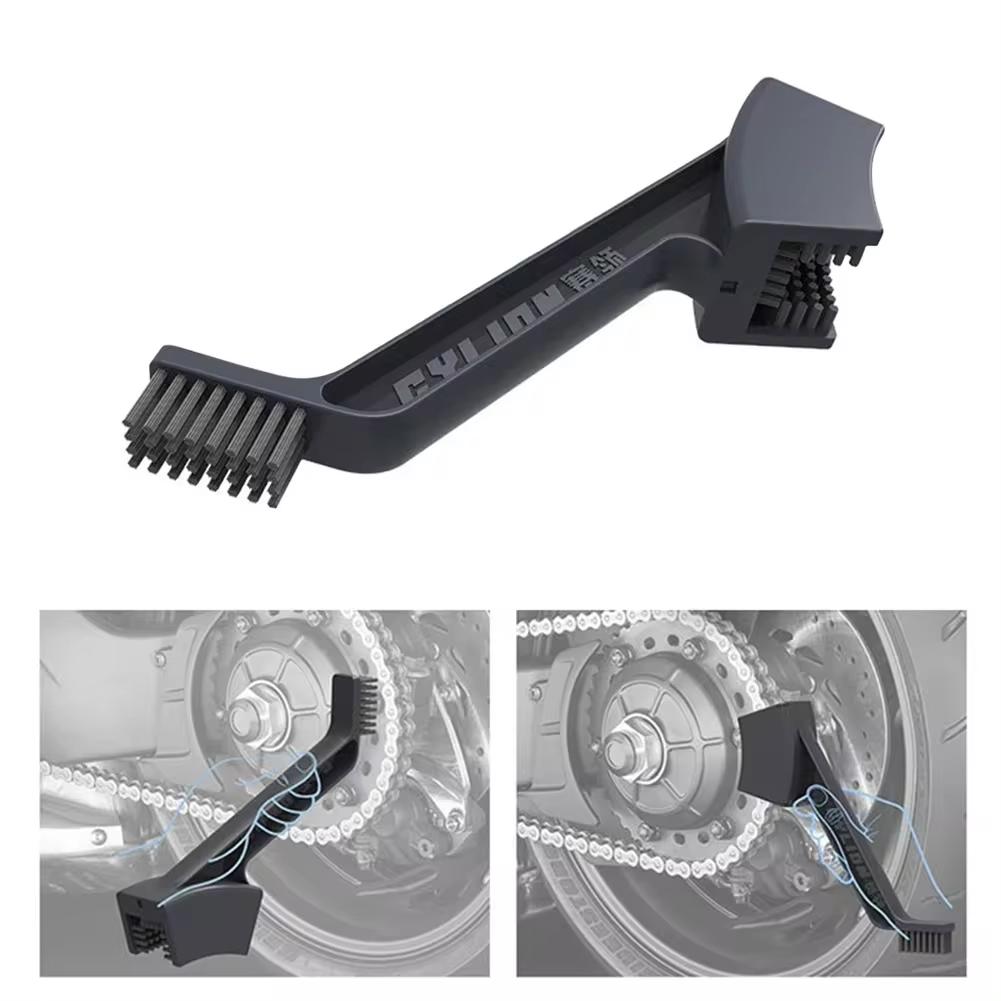 Motorcycle Mountain Bike Bicycle Scooter Double-end Chain Cleaning Brush Cycle Chain Detailing Brush Motorbike Chain Clean Tool