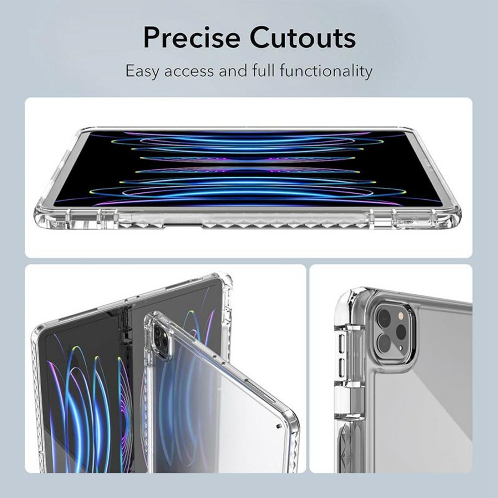 Tablet Case For iPad Air 13 (2025)/(2024)/Pro 12.9 (2022)/(2021)/(2020)/(2018),Corner Protection Clear Acrylic+TPU Cover